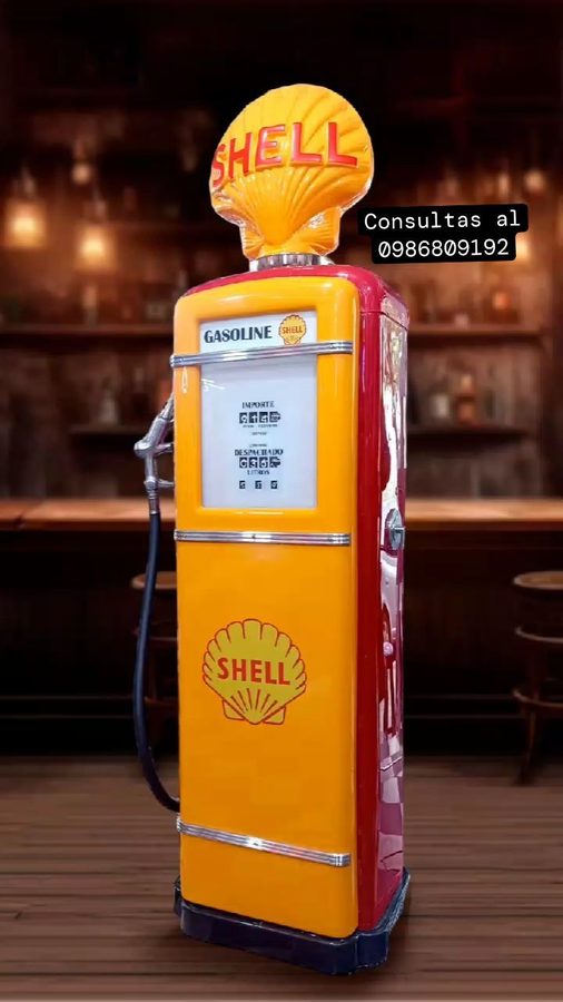 Surtidor de nafta Shell decorativo