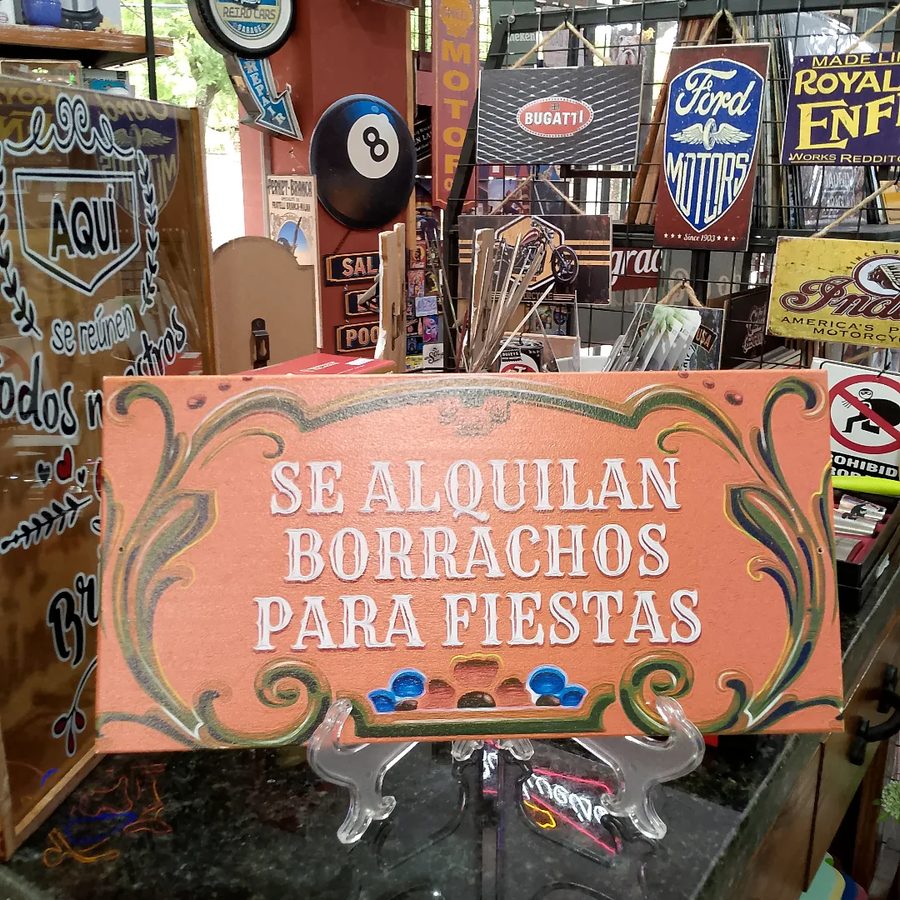 Cuadro Se alquilan borrachos para fiestas