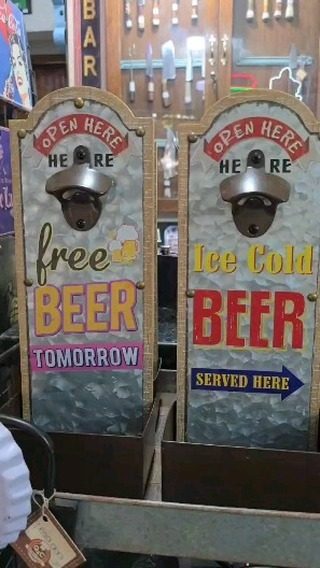 Destapadores de pared Free beer tomorrow e Ice cold beer