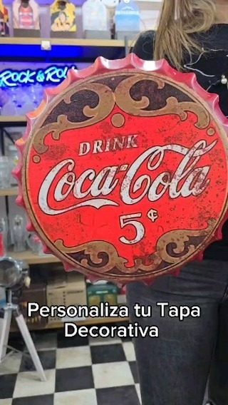 Tapa decorativa Coca-Cola Drink 5¢