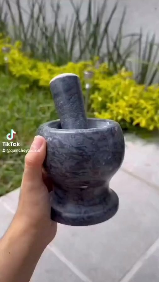 Mortero de mármol gris – foto 2
