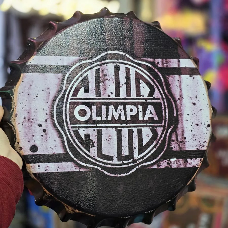 Tapa decorativa Club Olimpia (franjas)