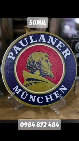 Cartel Paulaner München redondo