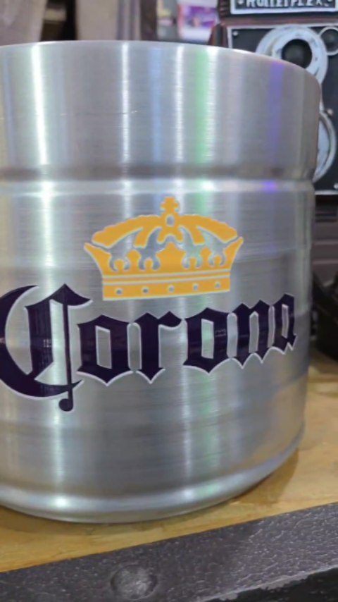 Champañera de aluminio Corona