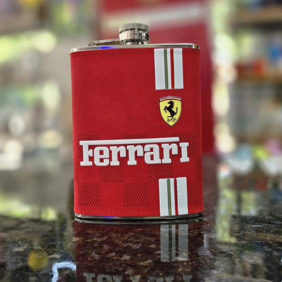 Petaca forrada Ferrari franjas