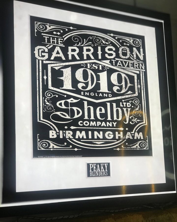 Neón The Garrison Tavern Shelby 1919 Birmingham (Peaky Blinders)