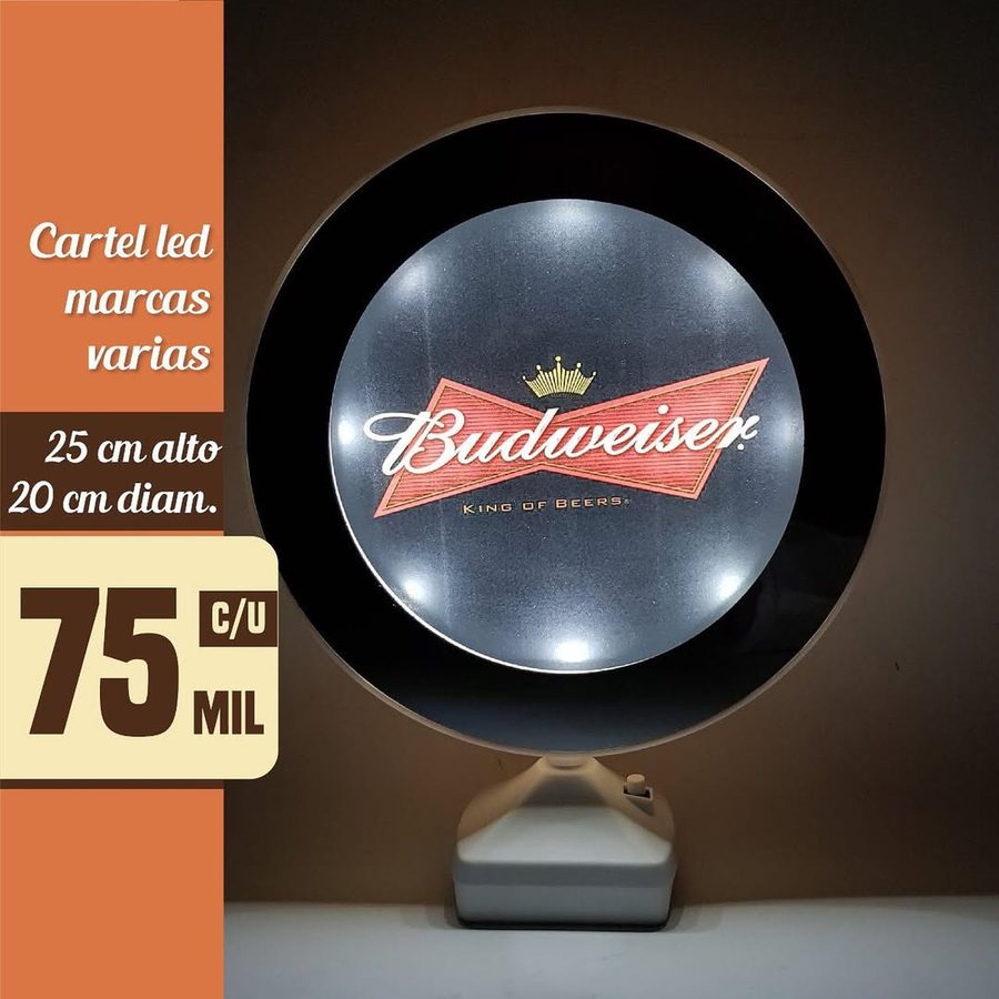 Cartel LED de mesa Budweiser