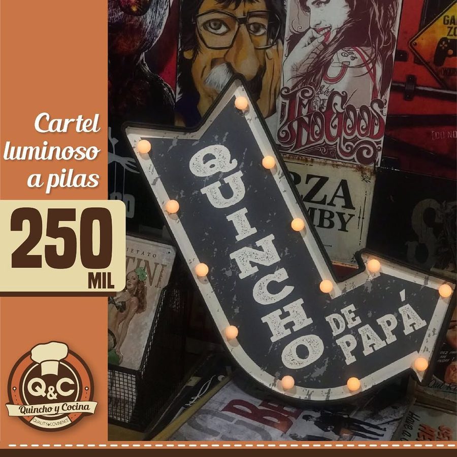 Flecha luminosa Quincho de Papá negra