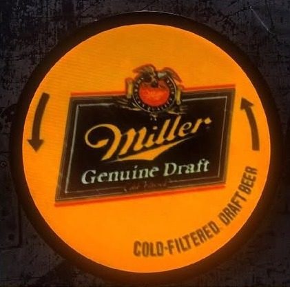 Neón Miller Genuine Draft (naranja)