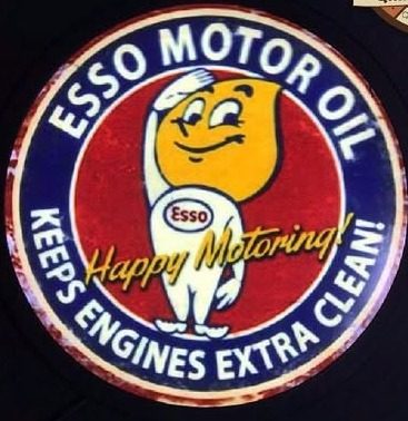 Neón Esso Motor Oil (Happy Motoring!)