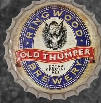 Tapa decorativa Ringwood Old Thumper Brewery (con relieve) – foto 2