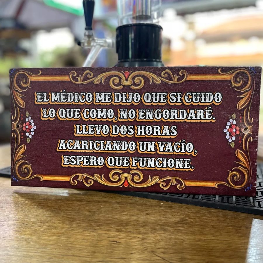 Cuadro El médico me dijo que si cuido lo que como no engordaré