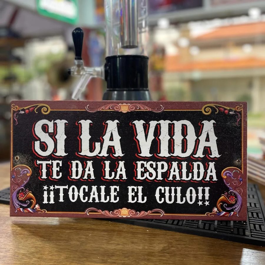 Cuadro Si la vida te da la espalda ¡tocale el culo!