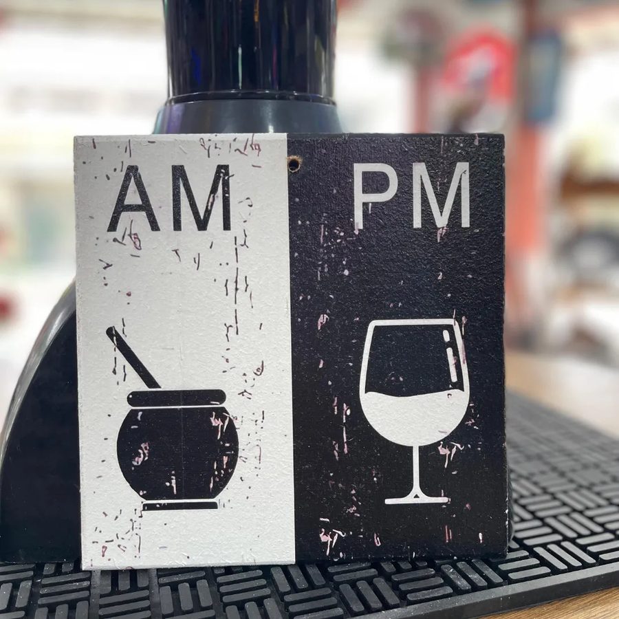 Cuadro AM mate PM vino