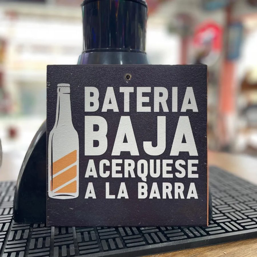 Cuadro Batería baja acérquese a la barra
