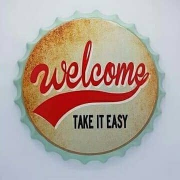 Tapa decorativa Welcome, Take It Easy – foto 2