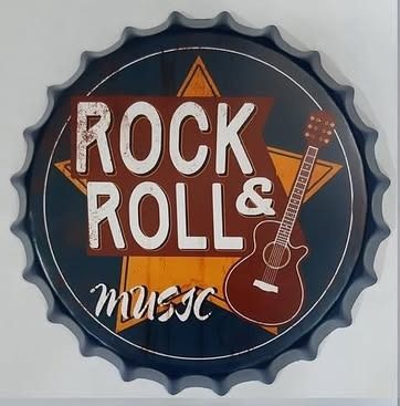 Tapa decorativa Rock & Roll Music