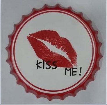 Tapa decorativa Kiss Me!