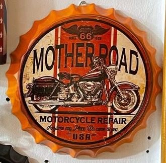 Tapa decorativa Mother Road Motorcycle Repair – foto 2