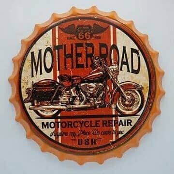 Tapa decorativa Mother Road Motorcycle Repair – foto 3