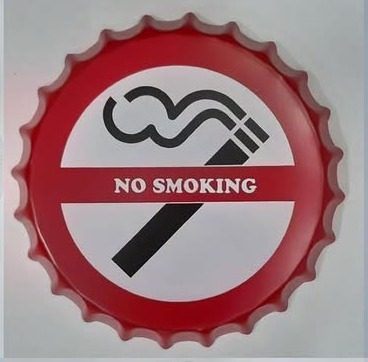 Tapa decorativa No Smoking