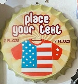 Tapa decorativa Place Your Text (remera con bandera) – foto 2