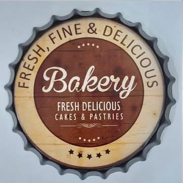 Tapa decorativa Bakery Fresh, Fine & Delicious