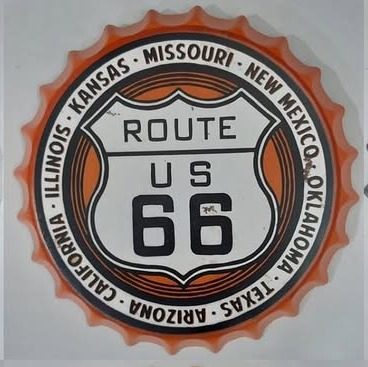 Tapa decorativa Route 66 (estados)