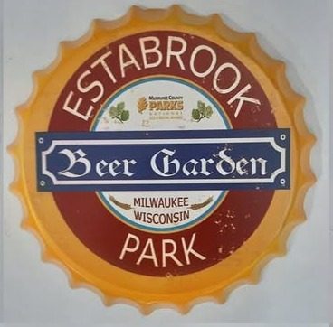 Tapa decorativa Estabrook Beer Garden Park
