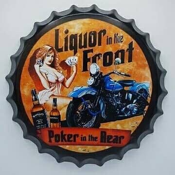 Tapa decorativa Liquor in the Front, Poker in the Rear – foto 2