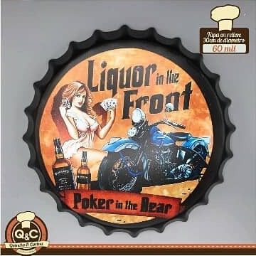 Tapa decorativa Liquor in the Front, Poker in the Rear – foto 3