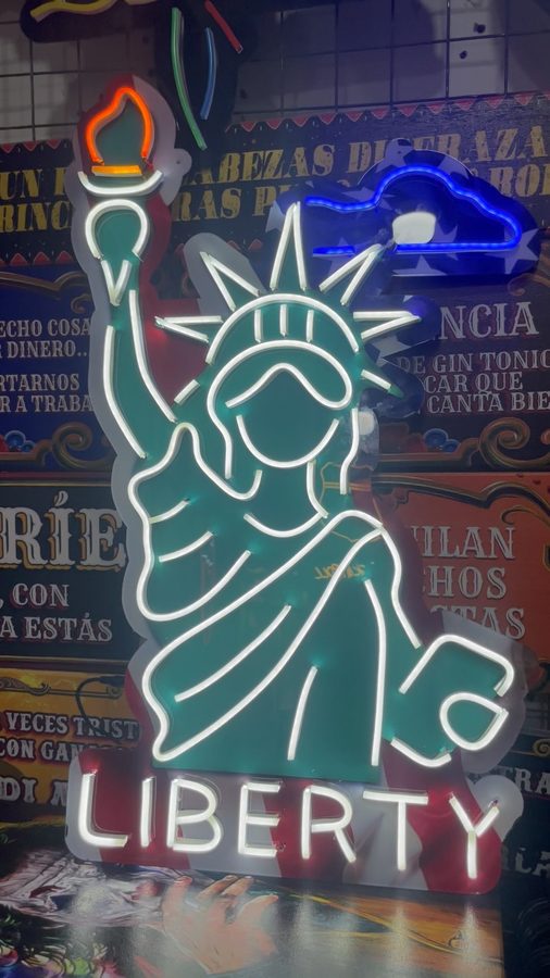 Neón Estatua de la Libertad Liberty – foto 2