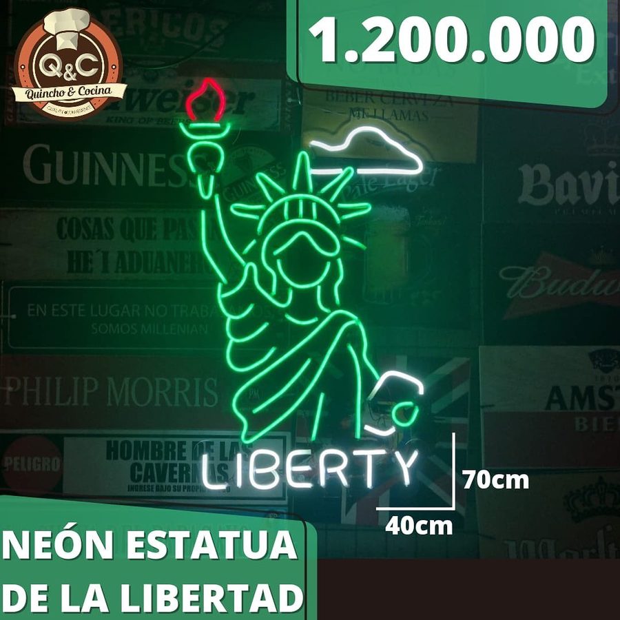 Neón Estatua de la Libertad Liberty – foto 4