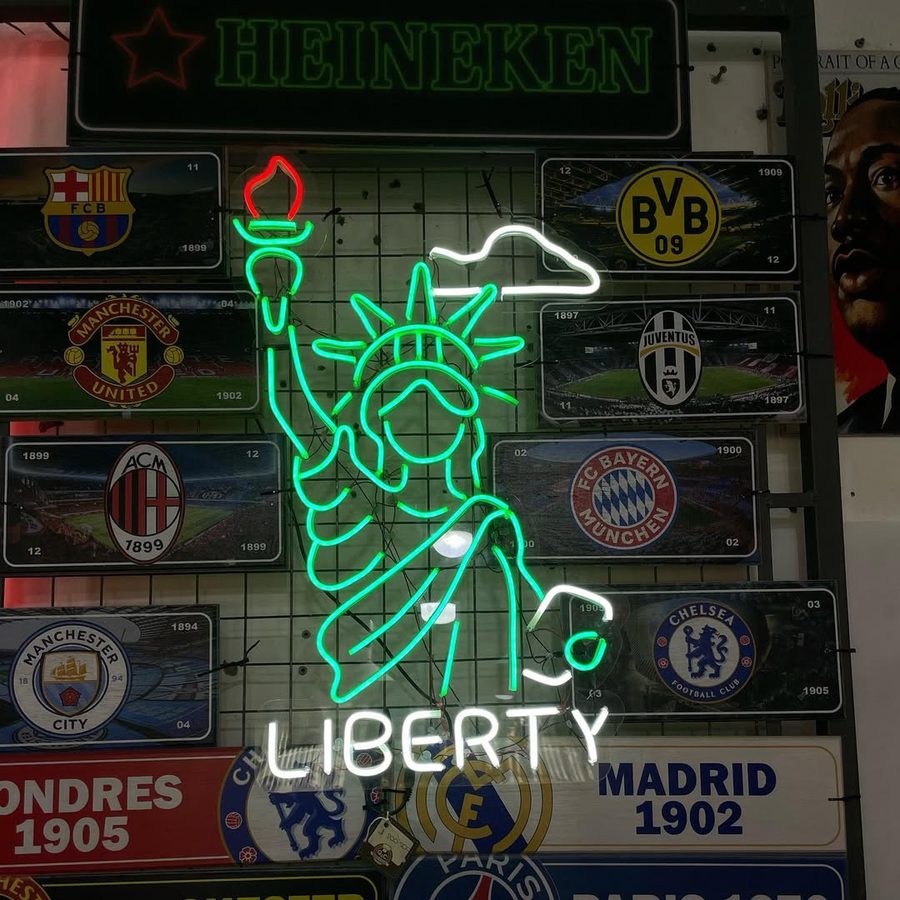 Neón Estatua de la Libertad Liberty