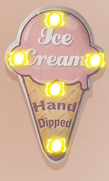 Neón Ice Cream Hand Dipped (cucurucho)