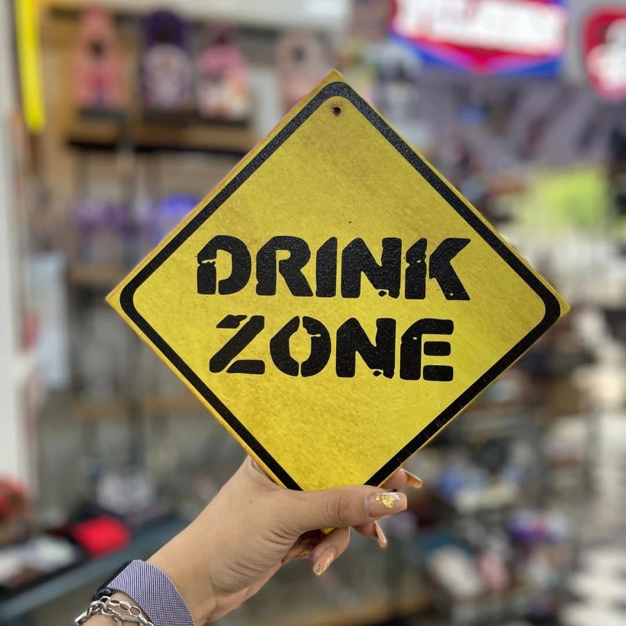 Cuadro Drink Zone señal