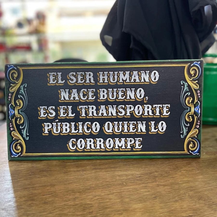 Cuadro El ser humano nace bueno, el transporte público lo corrompe