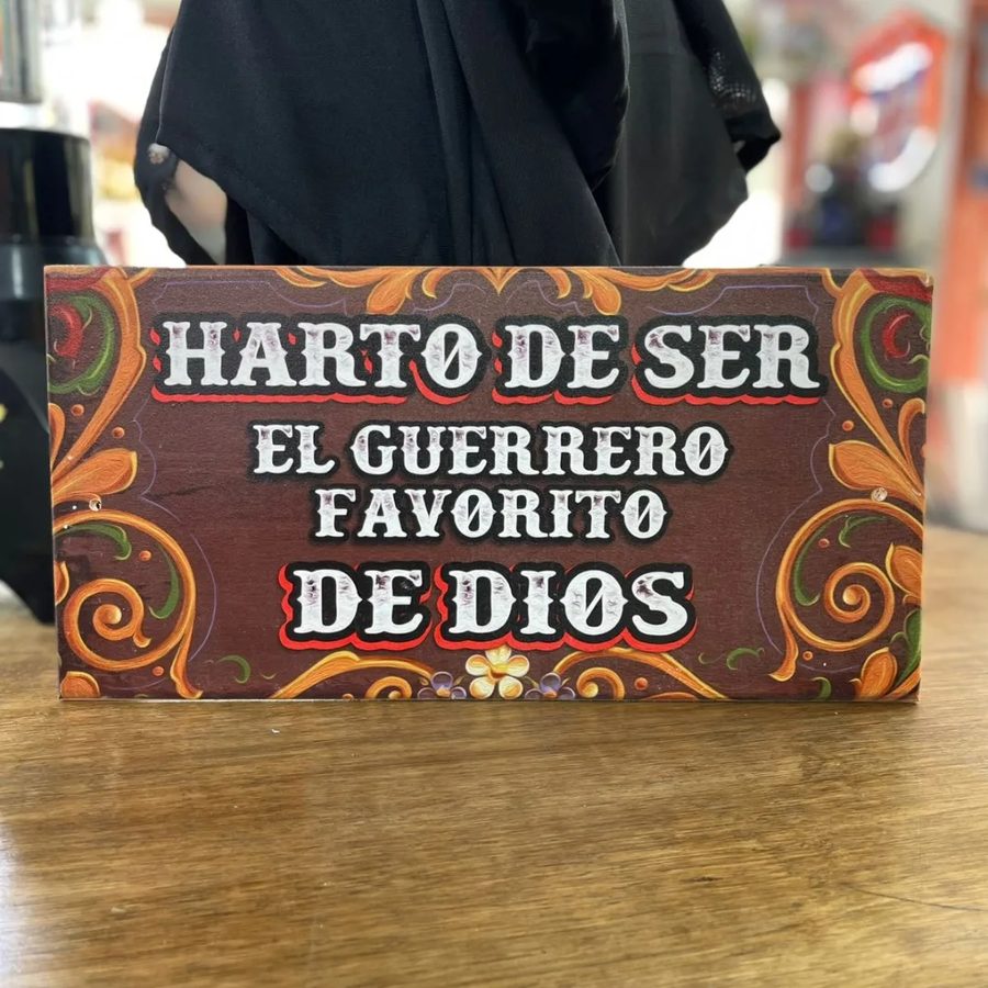 Cuadro Harto de ser el guerrero favorito de Dios