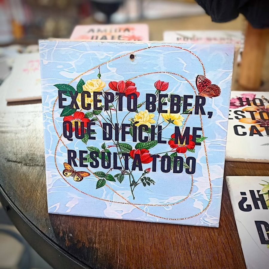 Cuadro Excepto beber, qué difícil me resulta todo