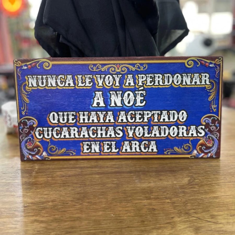 Cartel Nunca le voy a perdonar a Noé las cucarachas voladoras