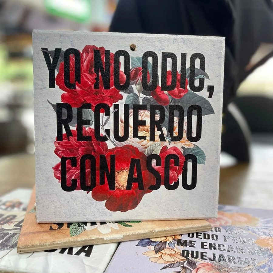 Cuadro Yo no odio, recuerdo con asco