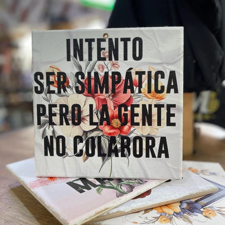 Cuadro Intento ser simpática pero la gente no colabora