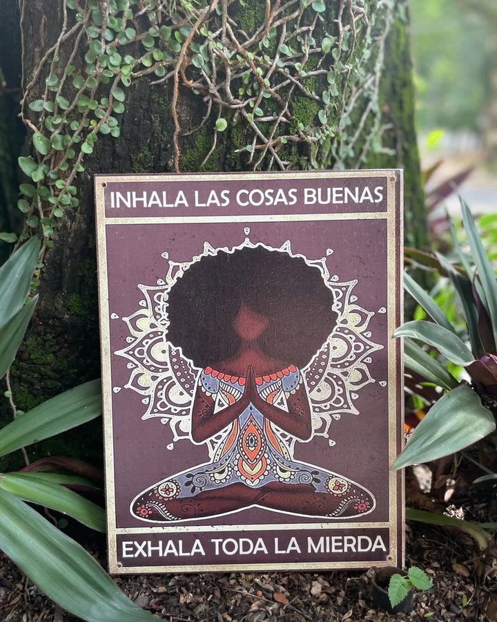 Cuadro Inhala las cosas buenas, exhala toda la mierda – foto 2