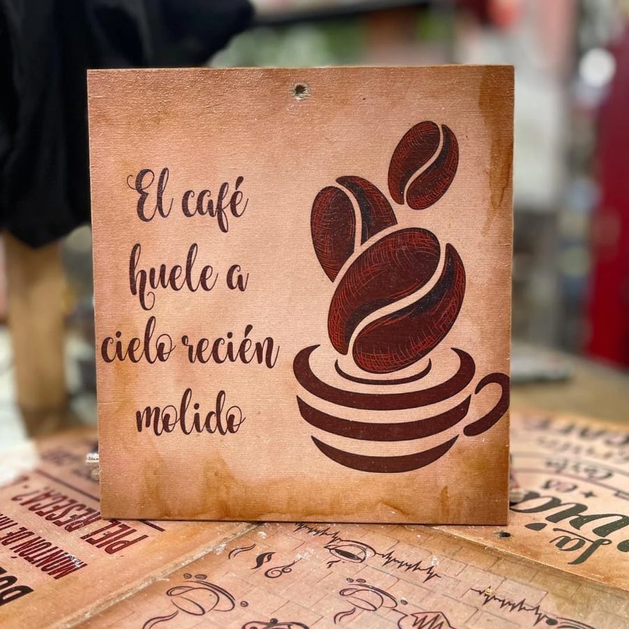 Cuadro El café huele a cielo recién molido