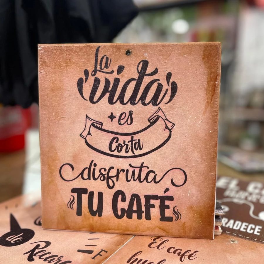 Cuadro La vida es corta, disfruta tu café