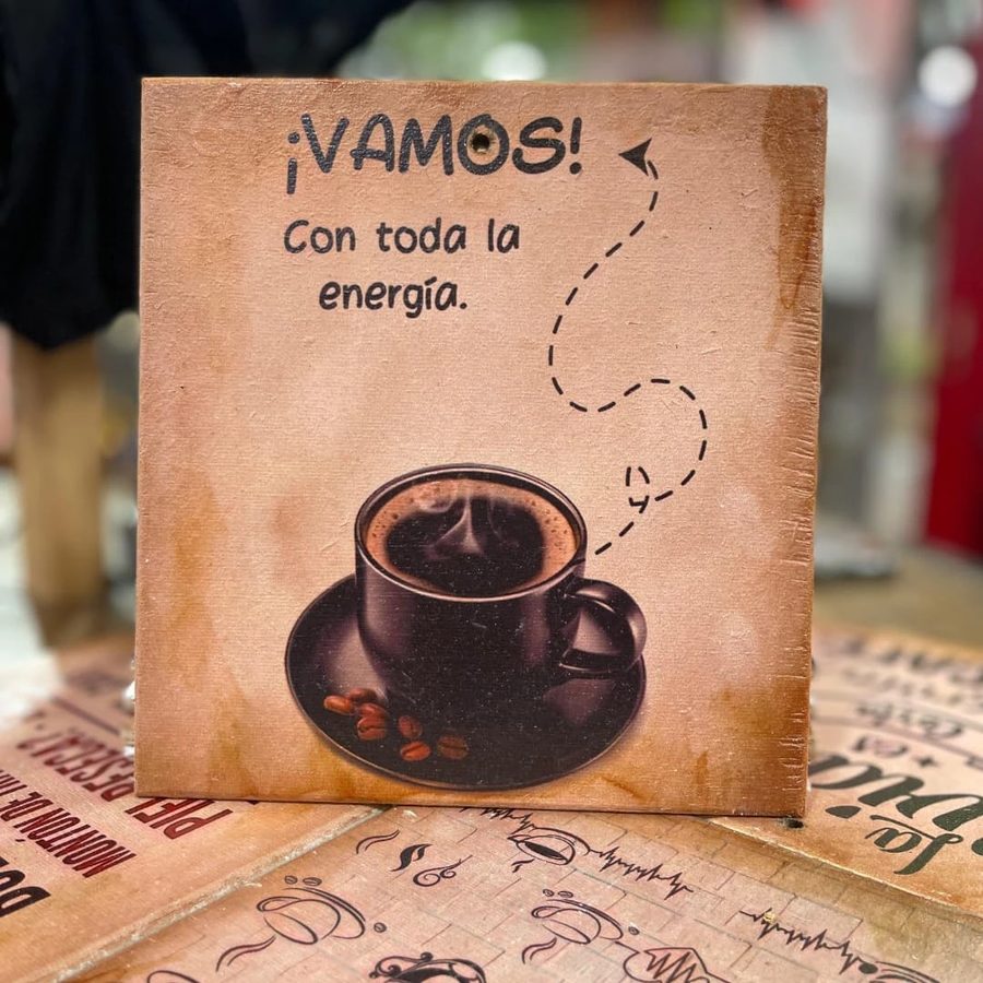 Cuadro ¡Vamos! Con toda la energía (café)