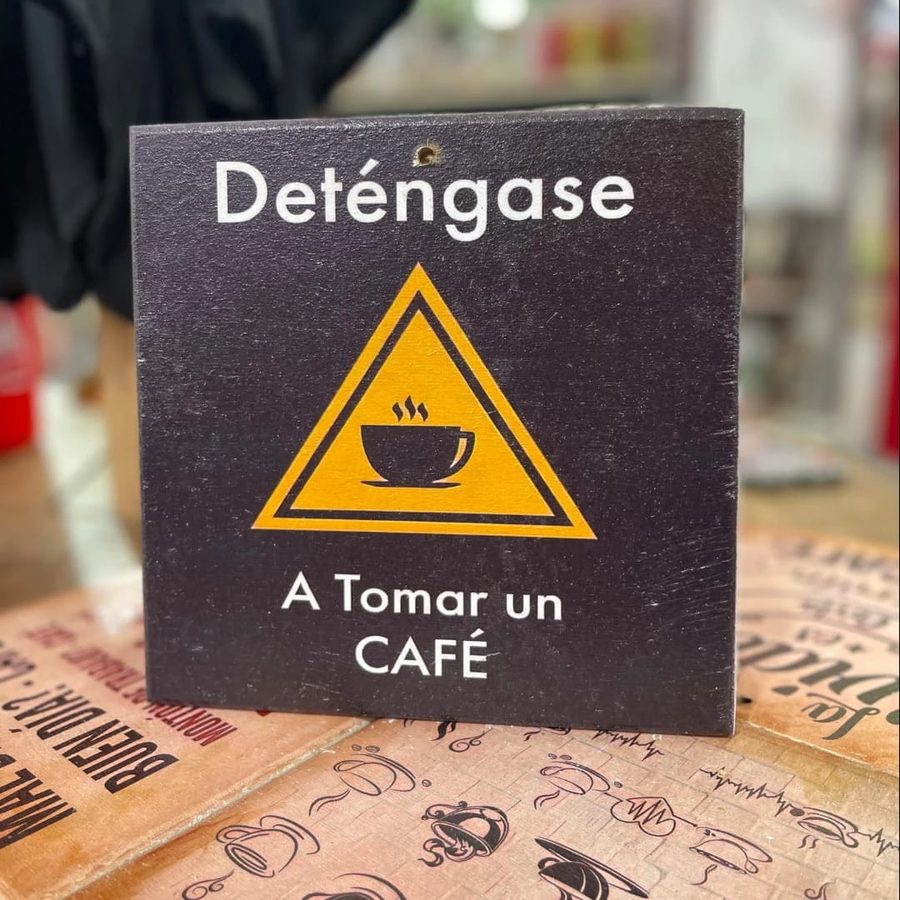 Cuadro Deténgase a tomar un café