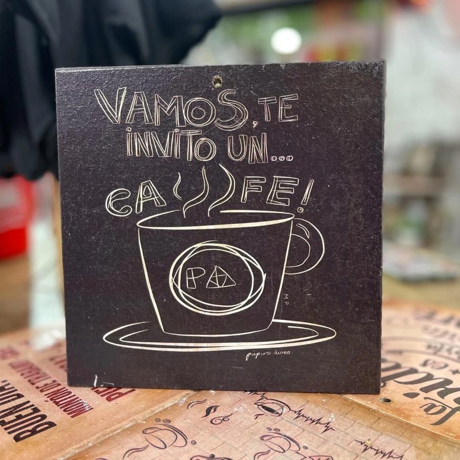 Cuadro Vamos, te invito un café