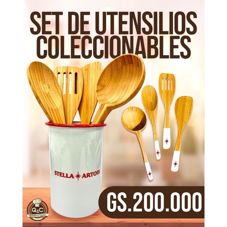 Set de utensilios coleccionables Stella Artois