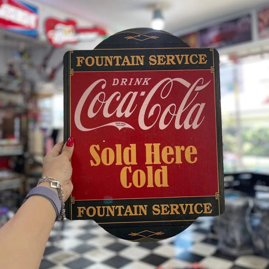 Cartel Coca-Cola Fountain service